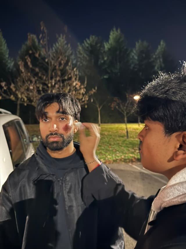 Vaathi BTS – framing a shot